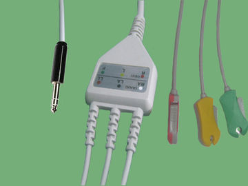 China Führung 12 Führungs-Kabel-3/5 Pin-Einteiler-ECG für Patientenmonitoren fournisseur