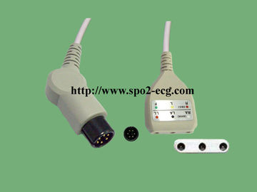 China Führungs-Kabel 9 Datescope ECG 6 Füße Pin E9002ZK für Patientenmonitoren fournisseur