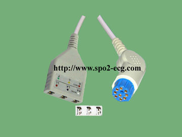 China 12 geduldigen Kabel 10 ECG-Draht-/TPU ECG Fuß Pin kompatibles Artema fournisseur