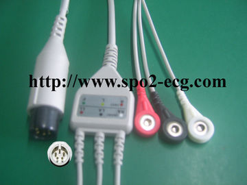 China Führungs-Kabel 3/5lead AHA Soem-ODM ECG Art Iecs LL, Widerstand 1KΩ fournisseur