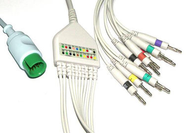 China Spacelabs-EKG Maschinen-Kabel-10 Führungen in mehrfacher Verbindung für medizinischen Monitor fournisseur