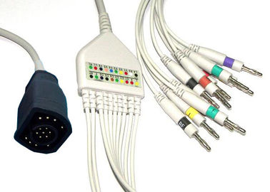 China ZOLL-EKG Anschlussleitungs-Lärm 3,0 mit Verschluss-und Klipp-fester Leiter-Art fournisseur
