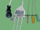 GE-MEDICAL Pro1000/Datex-Ohmeda_IEC, 3/5lead, Klipp und Verschluss, rund 6pin, TPU, 40in (102cm)/2Pin fournisseur