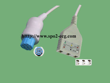 China Führungs-Kabel 10 LL-Art Datex-ECG Pin-Führung 3/5 mit einer 3,6 Meter-Länge fournisseur