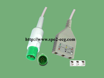 China 10 Führungs-Kabel Pin-Einteiler-ECG für den Patientenmonitor Entstörungs fournisseur
