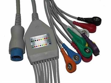 China Mindray-EKG Maschinen-Kabel-Einteiler 12 Fuß mit Widerstand 10kΩ fournisseur