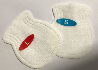 China S L Größen-einzigartige Art-Baby-Pflegemittel für neugeborene Gewebe-Gummiband-Handschuhe fournisseur