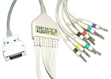 China Chirurgische Plastik-EKG Kabel-lange Schrauben Schnell-Iec mit dem Defibrillation, ungiftig usine